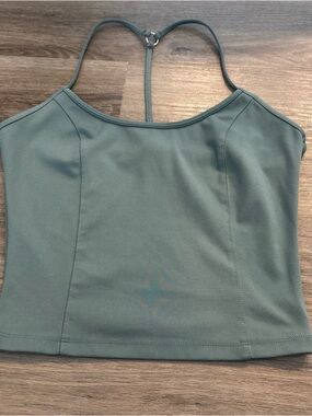 Victoria's Secret Green Strappy Cropped Cami